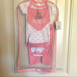 Swiggles 7 Piece Baby Girls Outfit, NWT